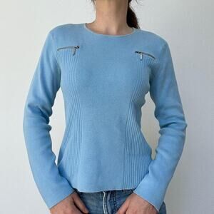 Jean pierre vintage 90s baby blue sweater